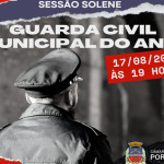 Títulos de “Guarda Civil Municipal do Ano” serão entregues na quarta-feira (17/08), às 19h