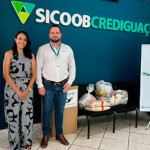 Banco Sicoob doa 50 Kilos de Alimentos para o Fundo Social de Solidariedade