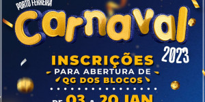 Secretaria de Cultura divulga data de inscrições para a abertura de QG dos blocos carnavalescos