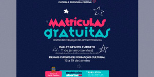 Cultura abre vagas em cursos do Centro de Formação de Artes Integradas para o ano de 2023