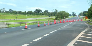 Interdição da Anhanguera em Santa Rita do Passa Quatro gera transtornos para motoristas