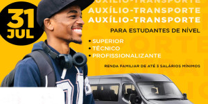 Inscrições para estudantes receberem auxílio transporte para o 2º semestre de 2023 vão de 3 a 31 de julho