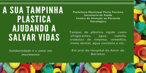 Câmara Municipal é ponto de arrecadação de tampinhas plásticas