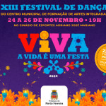 XIII Festival de Dança acontece de 24 a 26 de novembro; confira como será feita a troca de ingressos