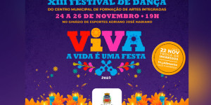 XIII Festival de Dança acontece de 24 a 26 de novembro; confira como será feita a troca de ingressos