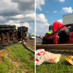 Acidente com caminhão e dois carros deixa 3 feridos na Washington Luís, em São Carlos