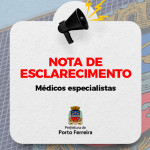 Nota de esclarecimento: médicos especialistas