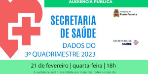 Audiência pública de prestação de contas da Saúde do 3º quadrimestre de 2023 acontece nesta quarta-feira