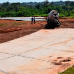 Construção da pista de atletismo do Parque Linear tem prosseguimento