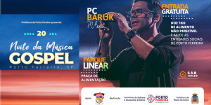 Noite da Música Gospel, com PC Baruk como atração principal