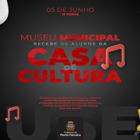 Apresentação dos alunos de música marca cerimônia de abertura de nova exposição no Museu Municipal - Foto 1