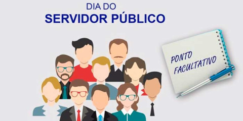 Ponto facultativo do Dia do Servidor Público será na próxima sexta-feira (30)