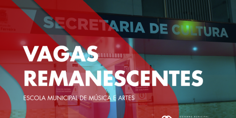 Escola Municipal de Música e Artes abre inscrição para vagas remanescentes