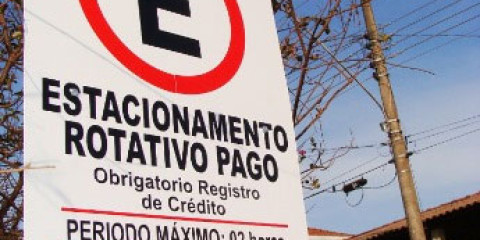 Tarifa do estacionamento rotativo tem reajuste a partir de segunda-feira