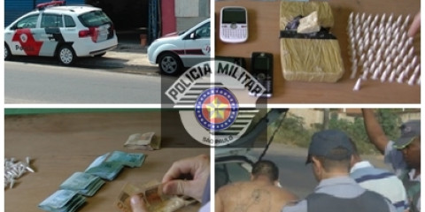 Dois homens são presos em flagrante pela Polícia Militar de Porto Ferreira por tráfico de drogas