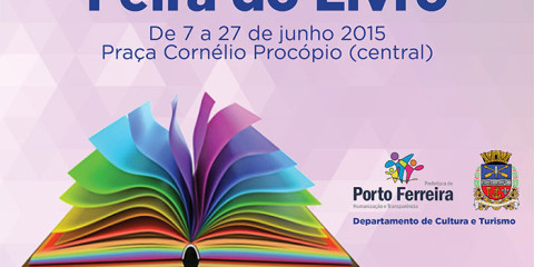 Feira do Livro fica na praça central até o dia 27 de junho