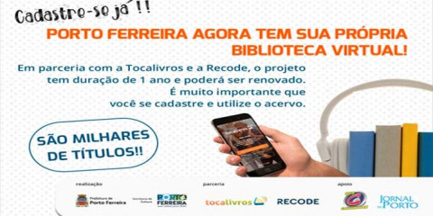 Biblioteca Municipal estabelece parceria e cria sua própria Biblioteca Virtual