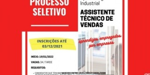 Técnico de Vendas: novo curso em parceria com o Senai terá processo seletivo e bolsa de meio salário mínimo