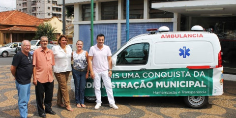 Município recebeu mais uma ambulância com recursos de emenda parlamentar