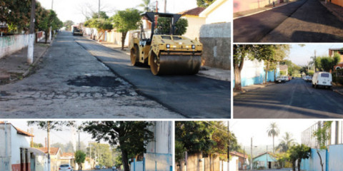 Obras de recape prosseguiram na Vila Sybilla e no Centro esta semana