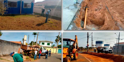 Serviços de zeladoria executados pela Secretaria de Obras de 17 a 21 de agosto