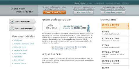 Sisu tem mais de 1 milhão de inscrições no primeiro dia do processo seletivo