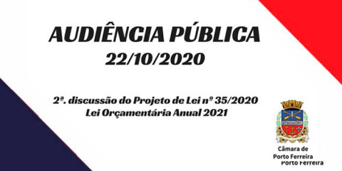 Discussões em audiência pública sobre a LOA 2021 são finalizadas