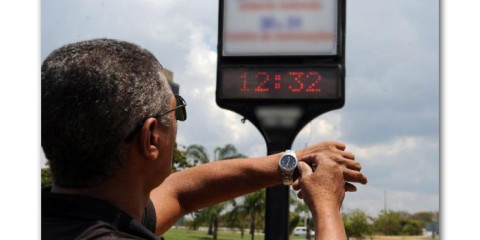 Horário de verão começa domingo