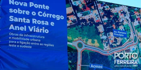 Com presença de autoridades e moradores, é lançada a pedra fundamental da Ponte do Santa Rosa