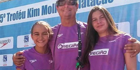 Atletas da Escola de Natação do Clube de Campo participam do Troféu Kim Mollo 2018