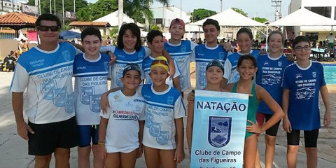 Equipe de natação do Clube de Campo das Figueiras inicia as competições da FAP 2017