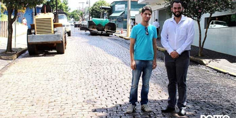 Trechos das ruas João Salgueiro e Dr. Carlindo Valeriani recebem obras de recape