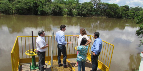 Prefeita Renata Braga conhece as melhorias realizadas na captação de água do município