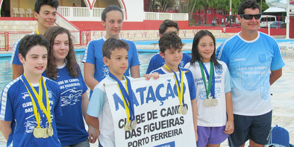 Natação do Clube de Campo no Torneio Regional da Federação Aquática Paulista