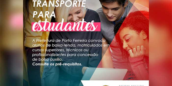 Estudantes interessados no auxílio financeiro para transporte devem procurar a Secretaria de Desenvolvimento Social e Cidadania