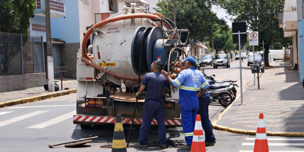 Foz 1 ano em Porto Ferreira: Foz realiza limpeza preventiva nas redes de esgoto