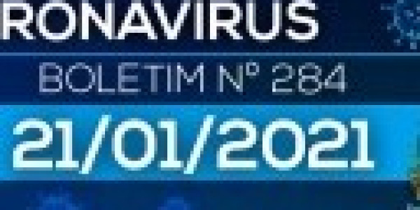 284º Boletim Epidemiológico: cidade registra mais um óbito e confirma 60 novos casos