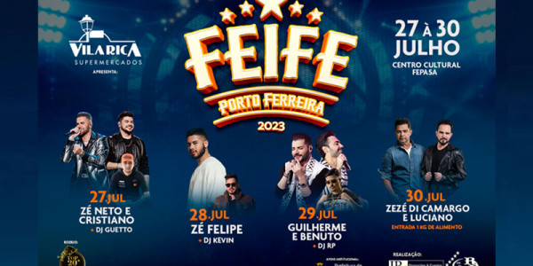 Feife 2023: prazo para credenciamento de veículos de imprensa e profissionais de mídia será aberto na segunda-feira